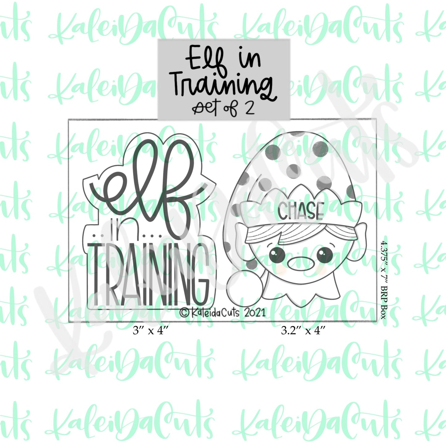 Elf in Training Set of 2 Cookie Cutters
