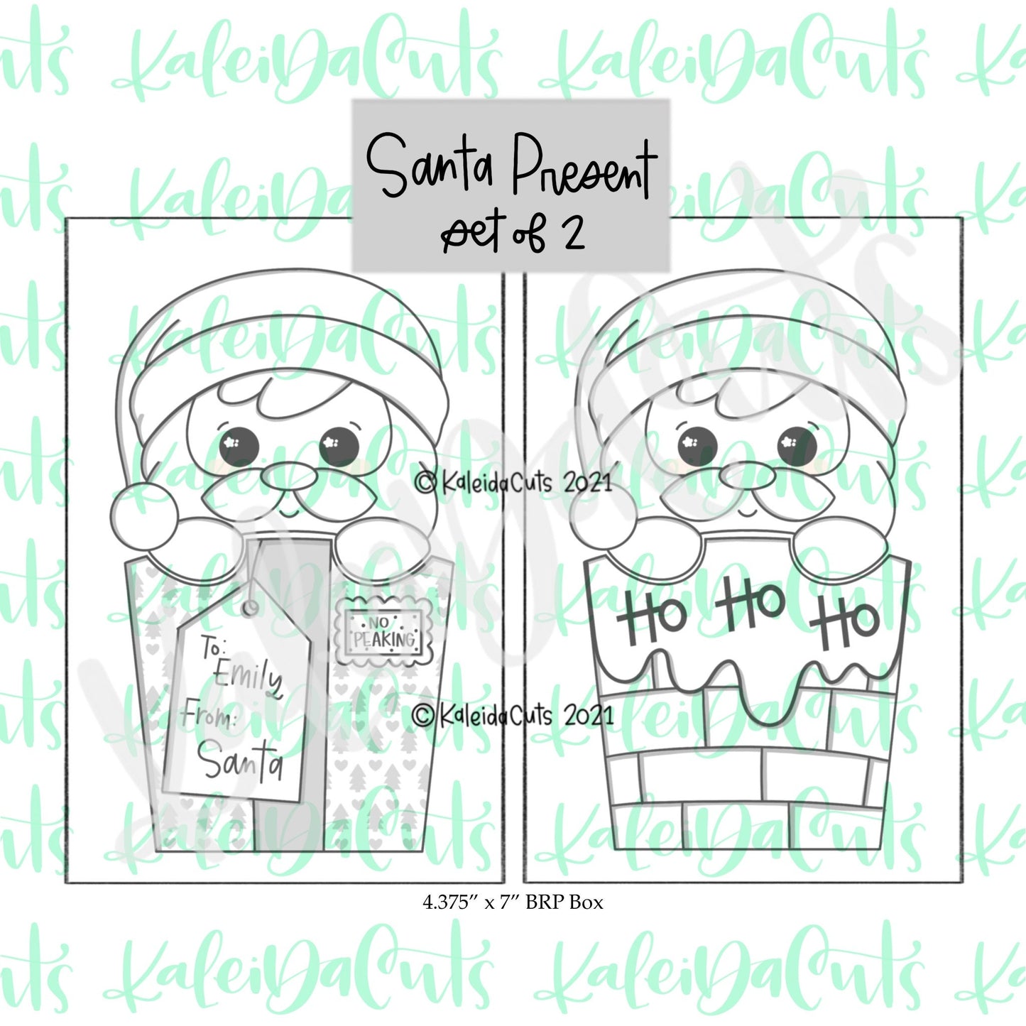 Santa Present Set of 2 Cookie Cutters