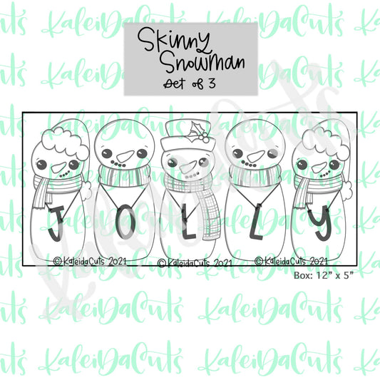 Skinny Snowman Set of 3 Cookie Cutters