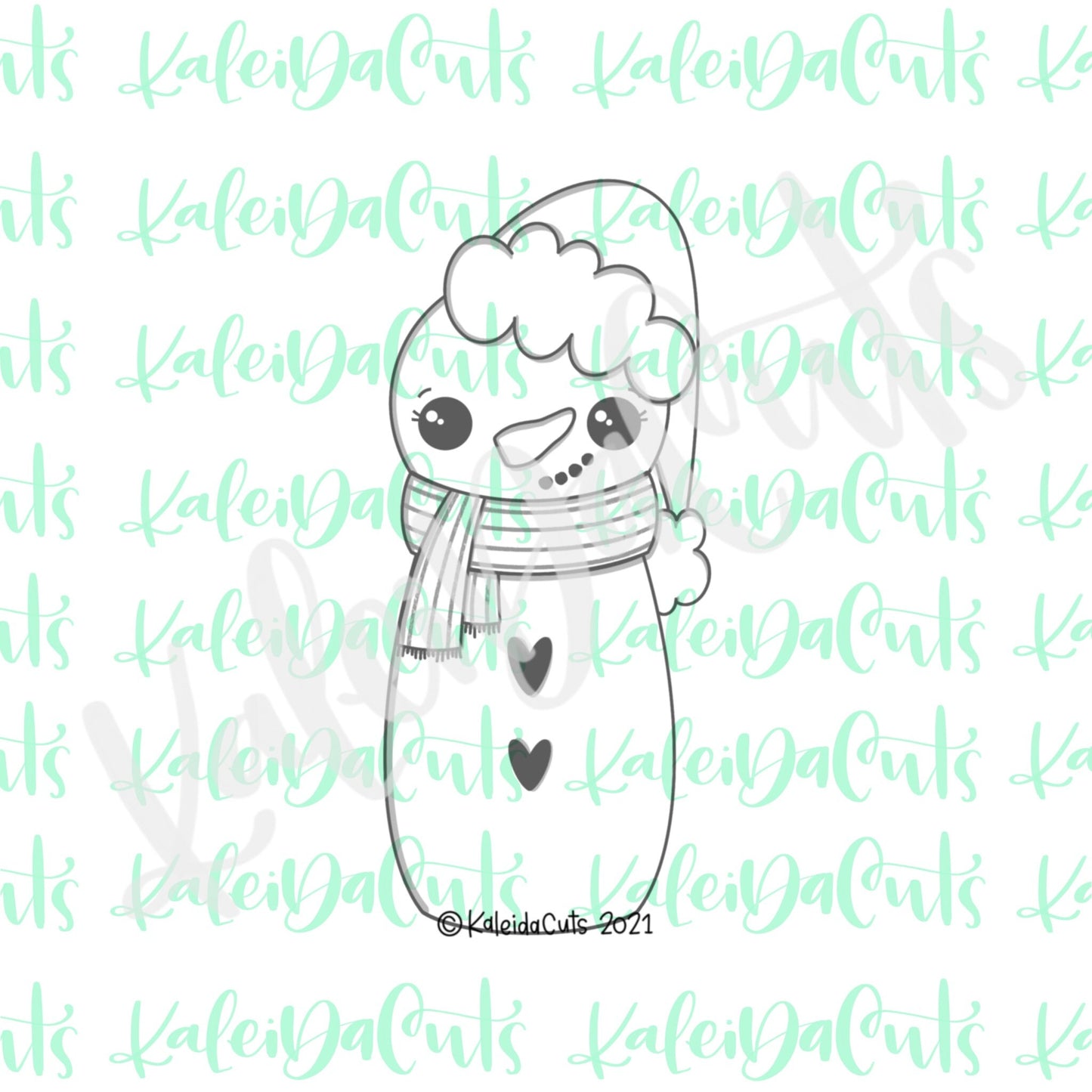 Tall Snowman Beanie Cookie Cutter