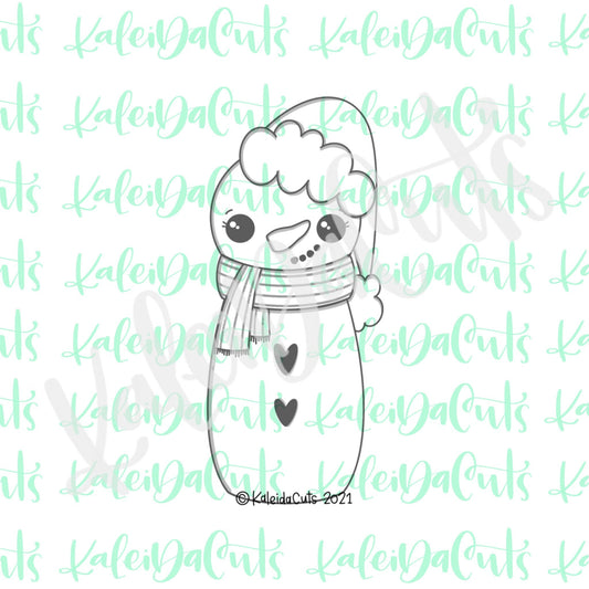 Tall Snowman Beanie Cookie Cutter
