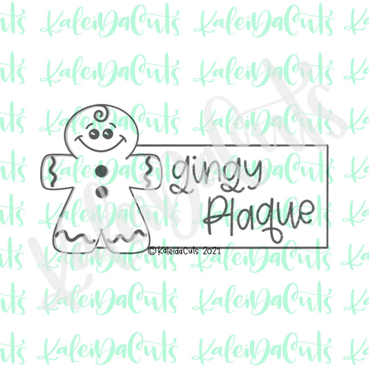 Gingy Plaque Cookie Cutter