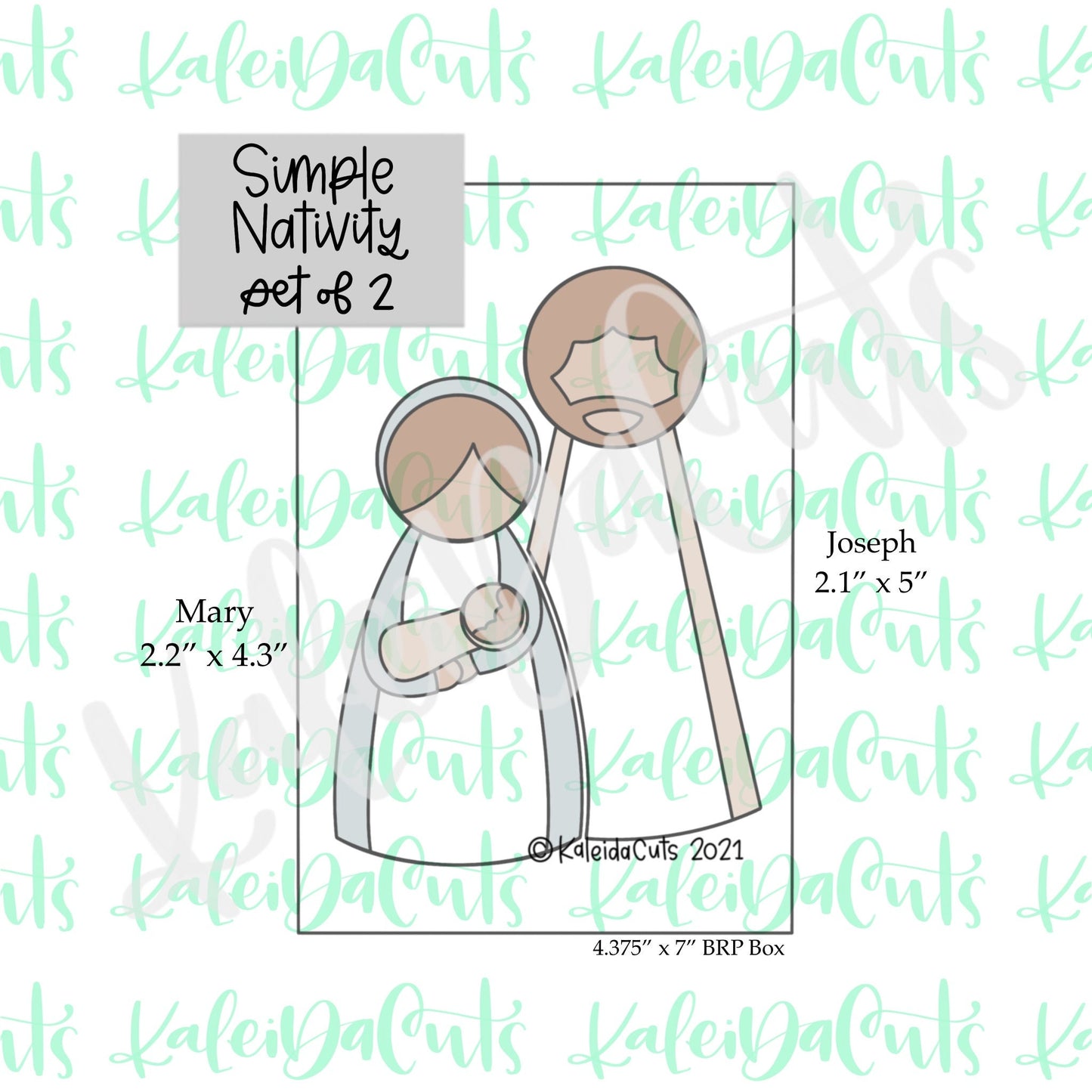 Simple Nativity Set of 2 Cookie Cutters