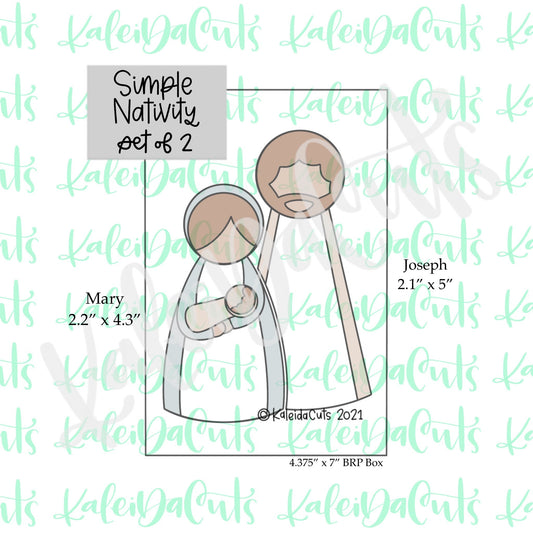 Simple Nativity Set of 2 Cookie Cutters