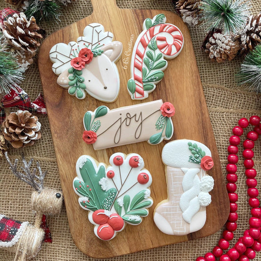 6 B's Creations "Holiday" Set of 5 Cookie Cutters