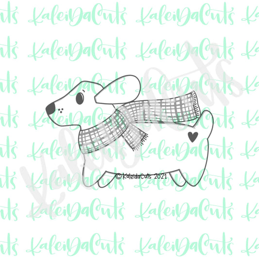 Dachshund Scarf Cookie Cutter