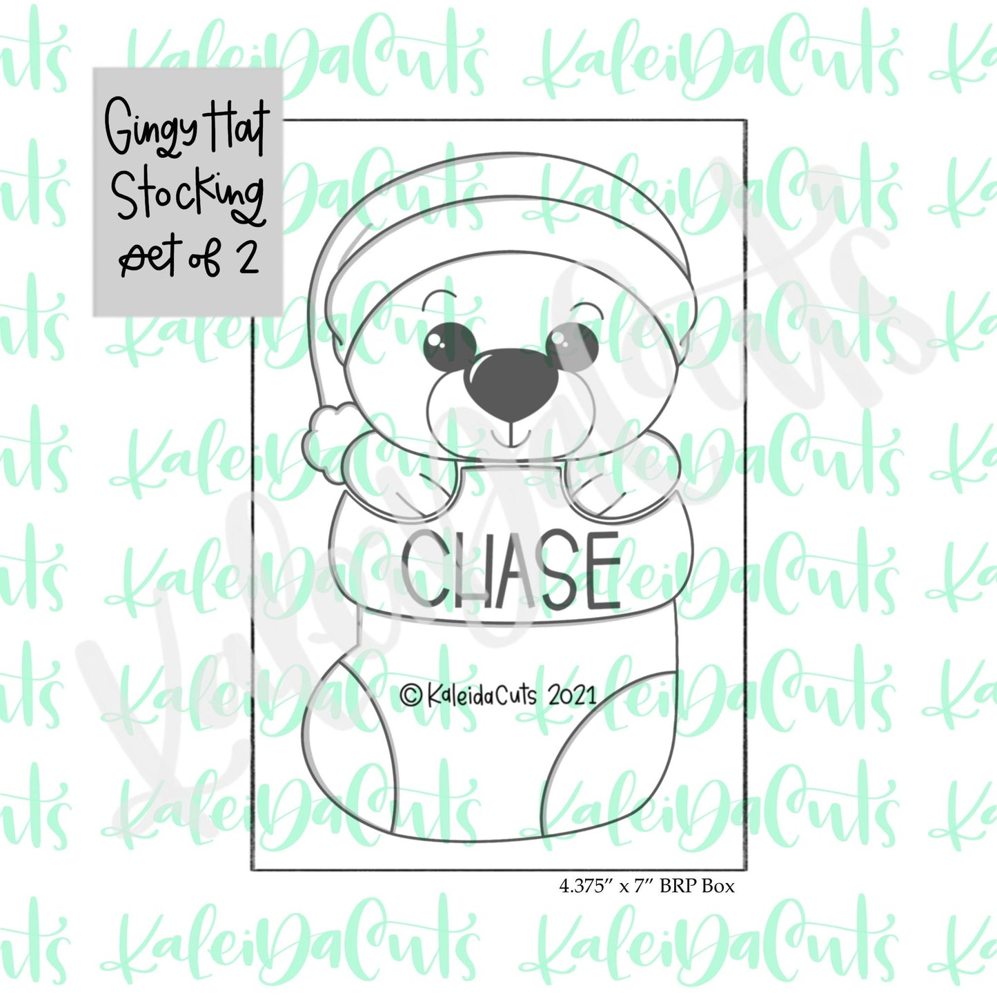 Gingy Hat Stocking Set of 2 Cookie Cutters