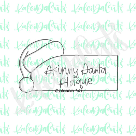 Skinny Santa Plaque Cookie Cutter