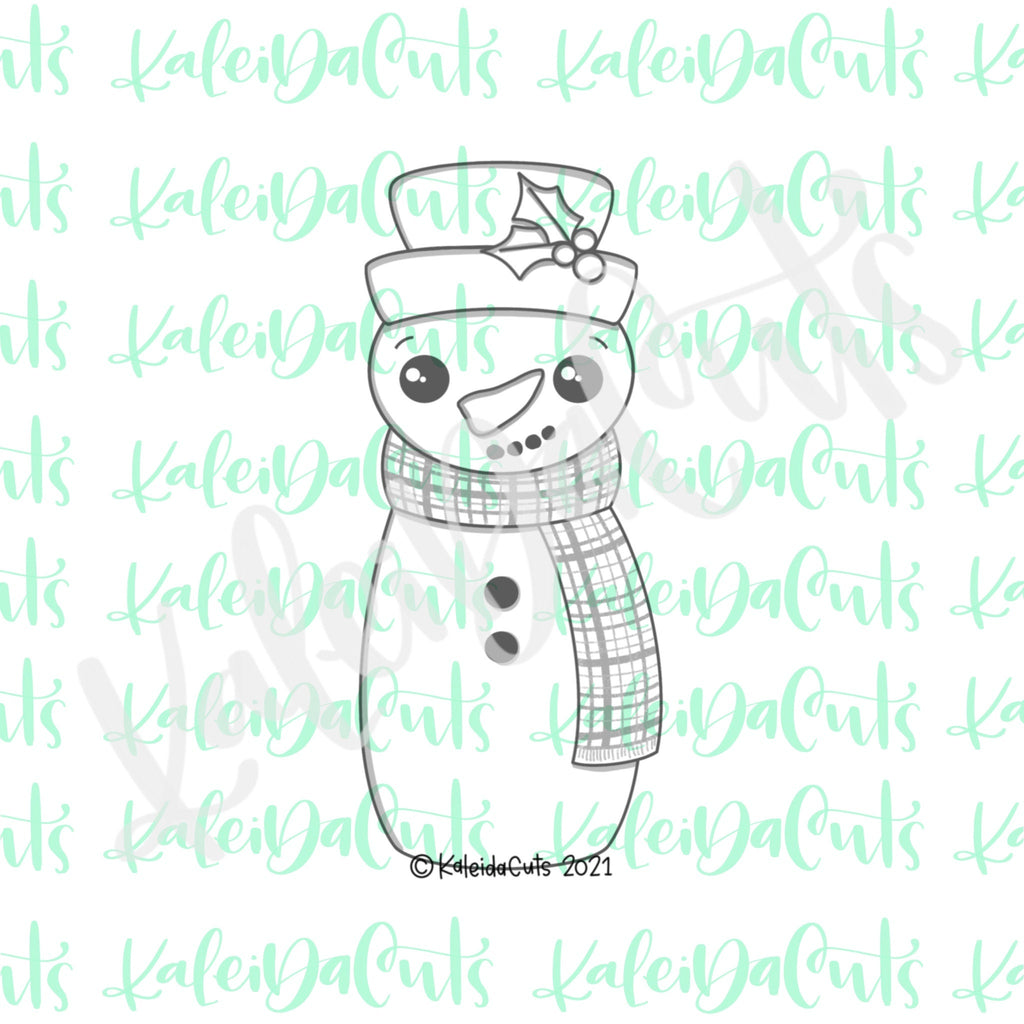 Tall Snowman Hat Cookie Cutter