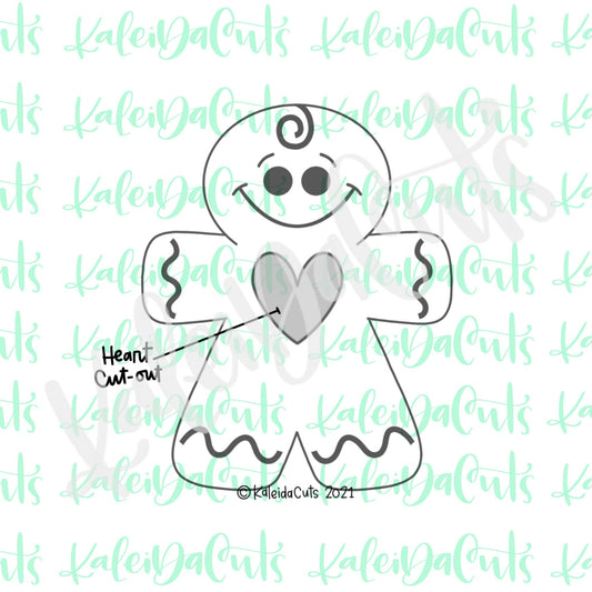 Classic Ging Heart Cutout Cookie Cutter