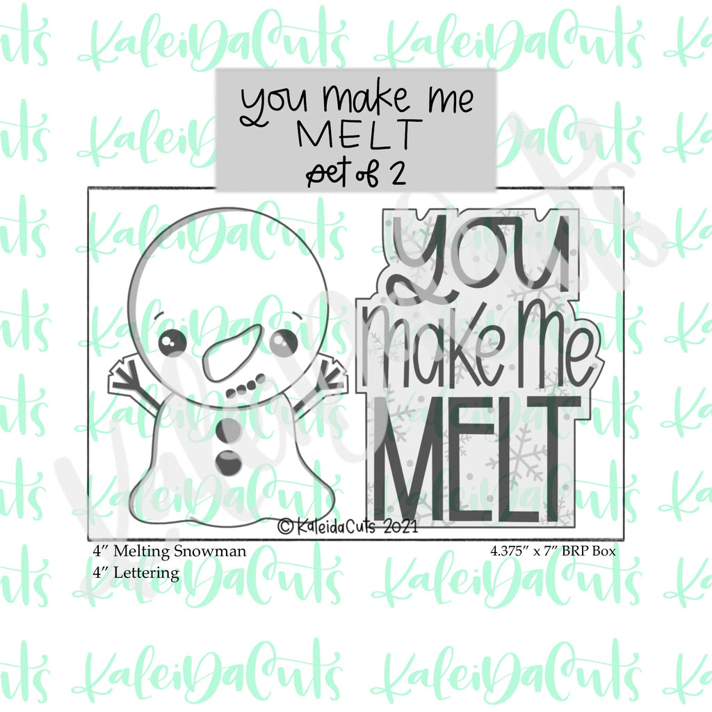 You Make Me Melt Set of 2 Cookie Cutters