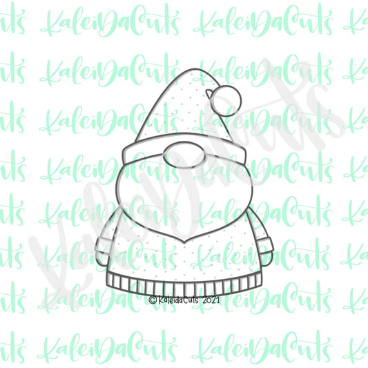 Santa Gnome Cookie Cutter