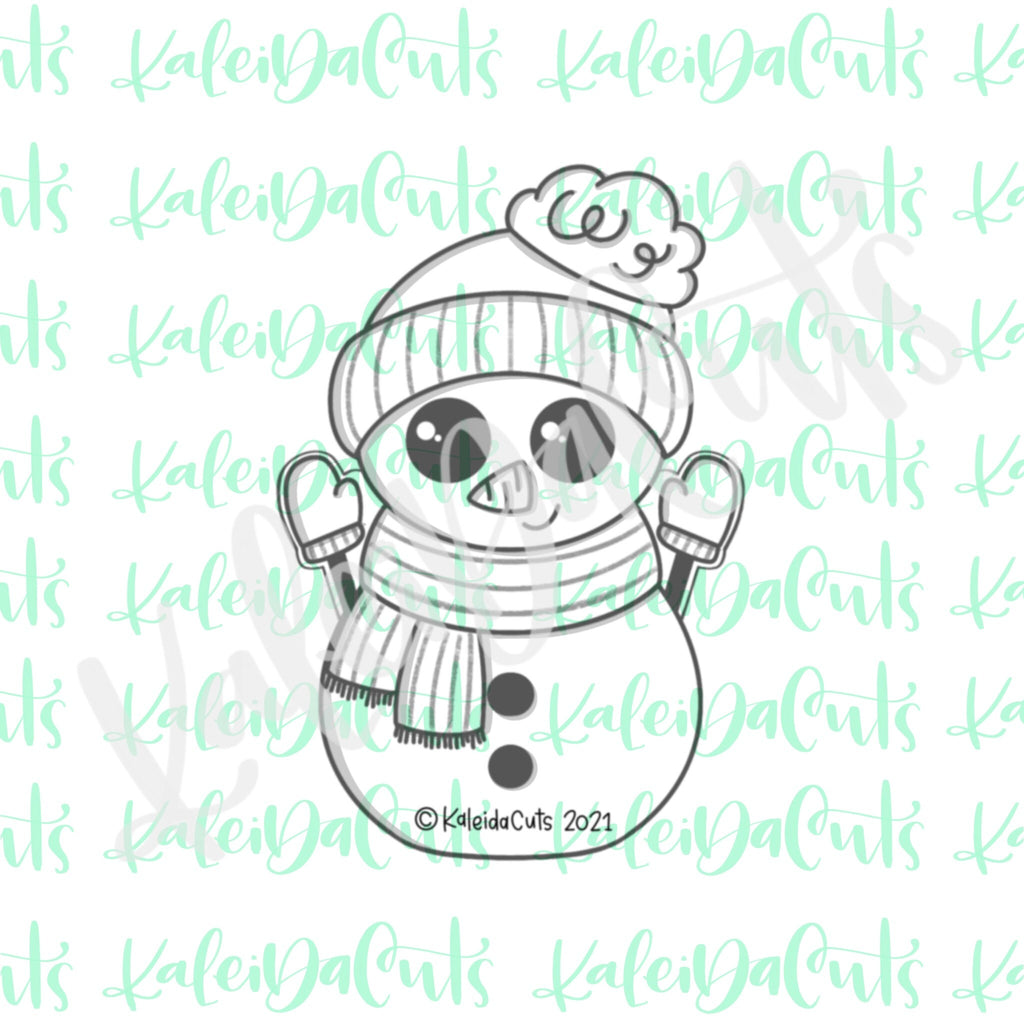 2021 Happy Snowman Cookie Cutter