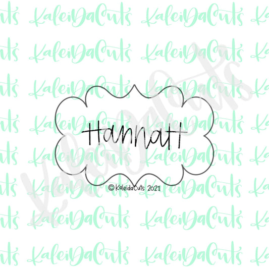 Hannah Plaque Cookie Cutter