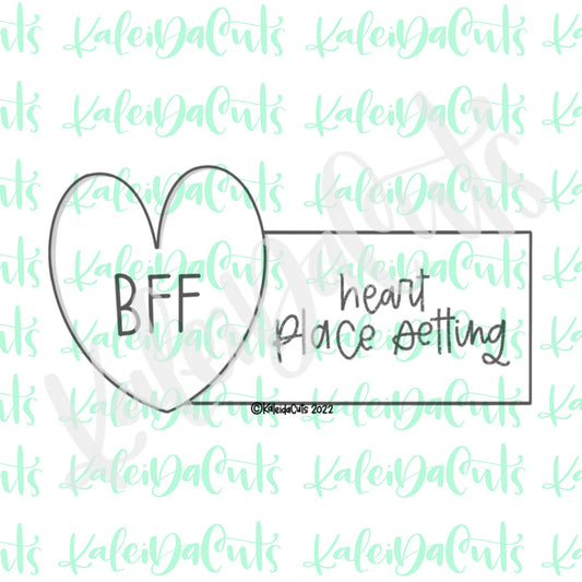 Heart Place Setting Cookie Cutter