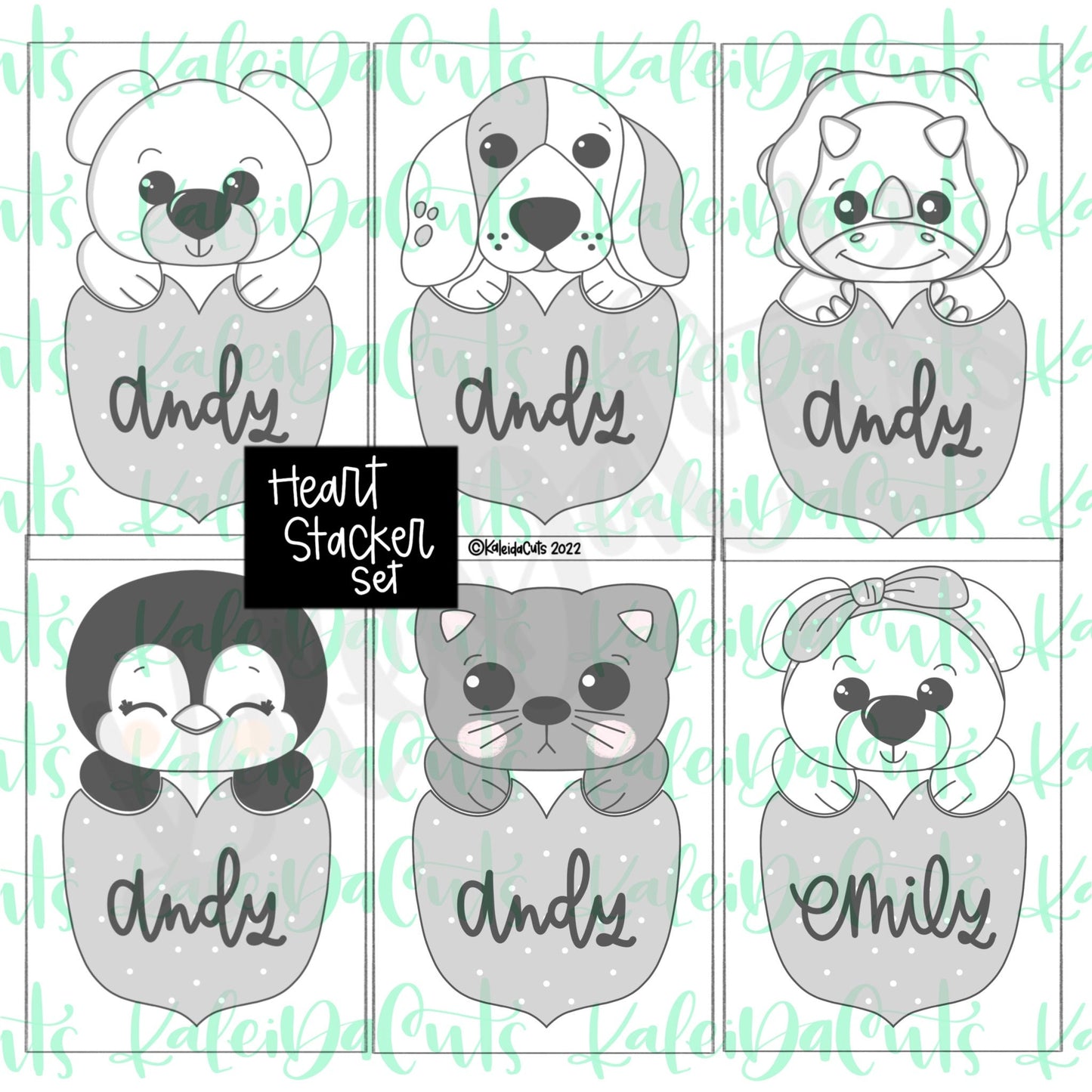 Heart Stacker Set of 7 Cookie Cutters