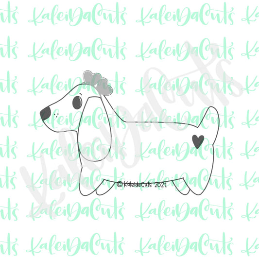 Dachshund Heart Headband Cookie Cutter