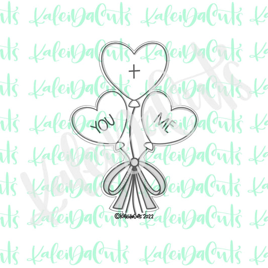 Heart Balloon Trio Cookie Cutter