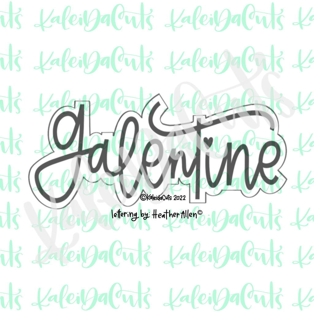 Galentine Lettering Cookie Cutter
