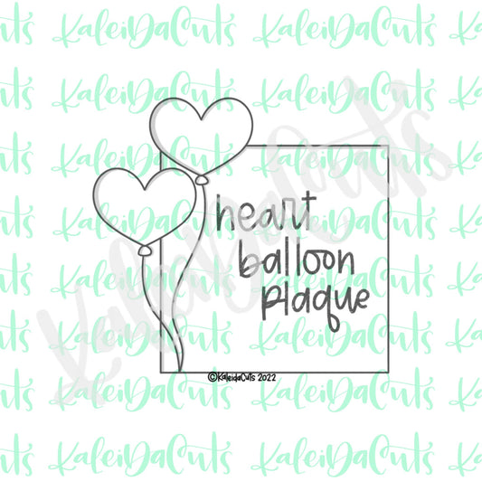 Heart Balloon Plaque Cookie Cutter