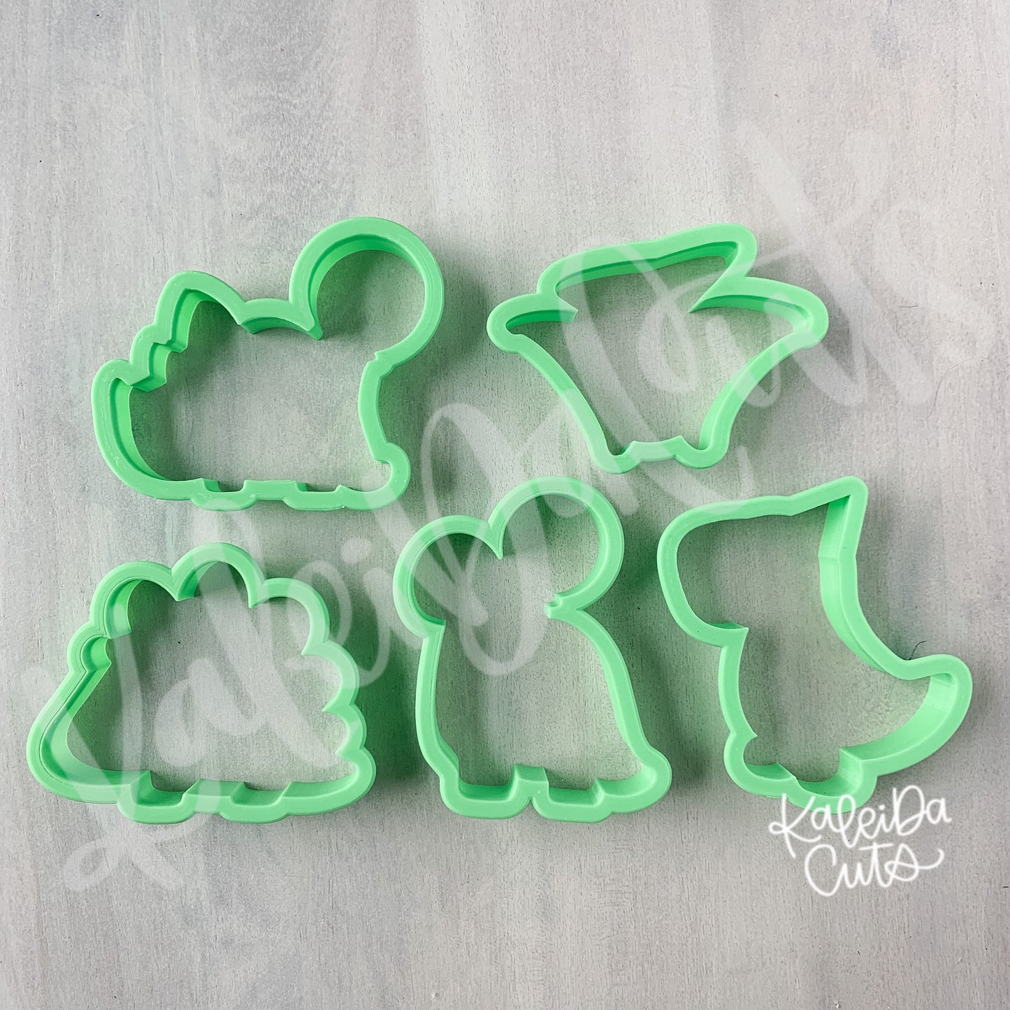 Chase's 4th Birthday Dino Cookie Cutter Set of 5