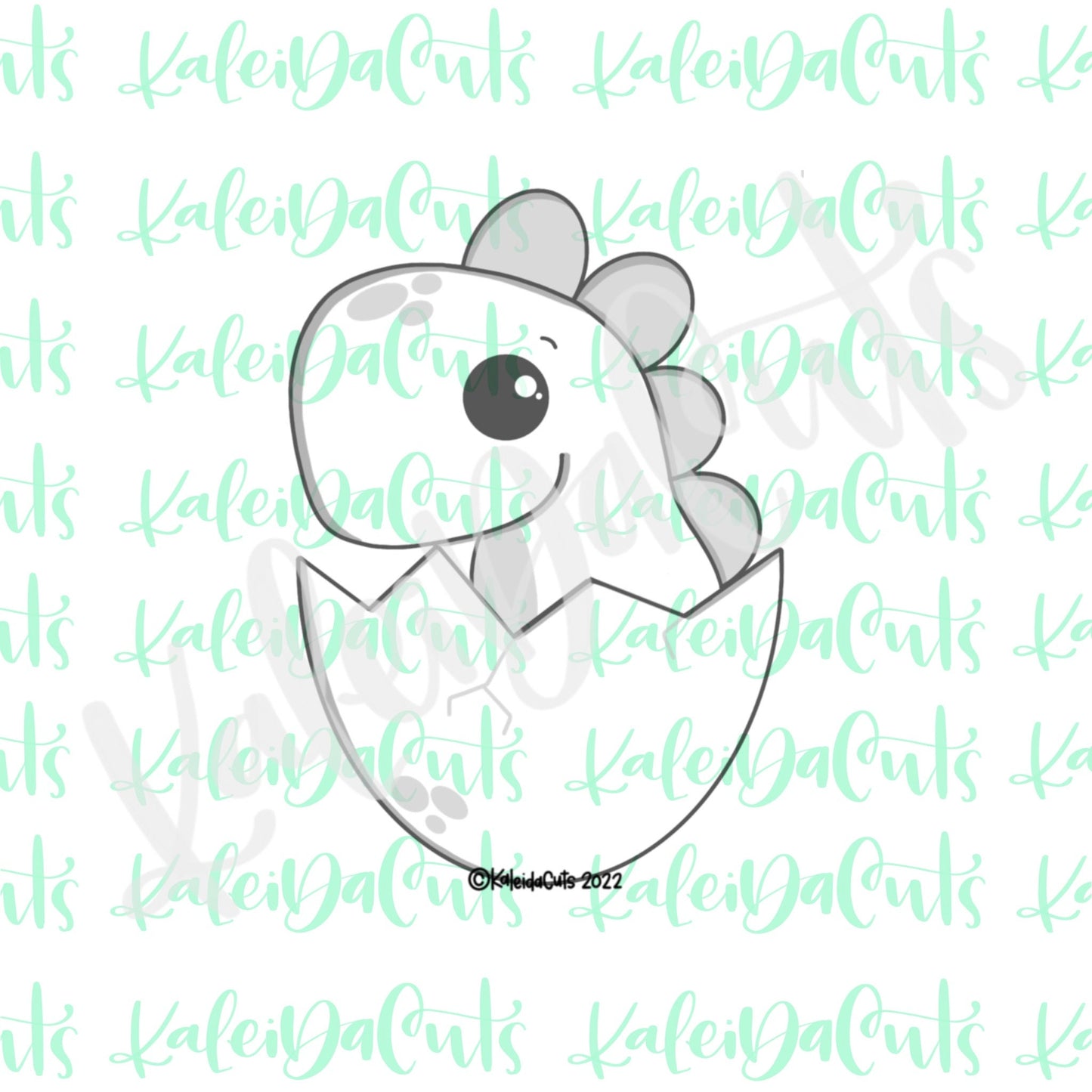 Baby Dino Egg Solid Cookie Cutter