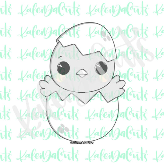 2022 Hatched Chick Solid Cookie Cutter