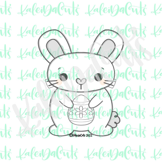2022 Spring Bunny Cookie Cutter