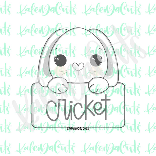 2022 Bunny Plaque Cookie Cutter