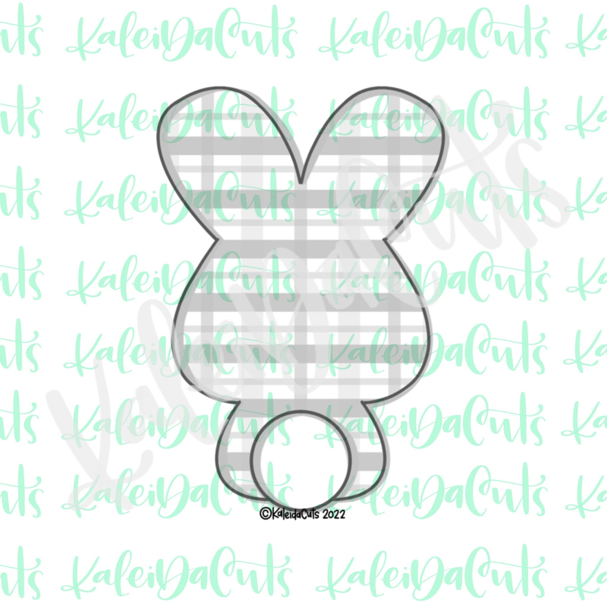 Bunny Back Silhouette Cookie Cutter – KaleidaCuts Bunny Back Silhouette Cookie Cutter – KaleidaCuts