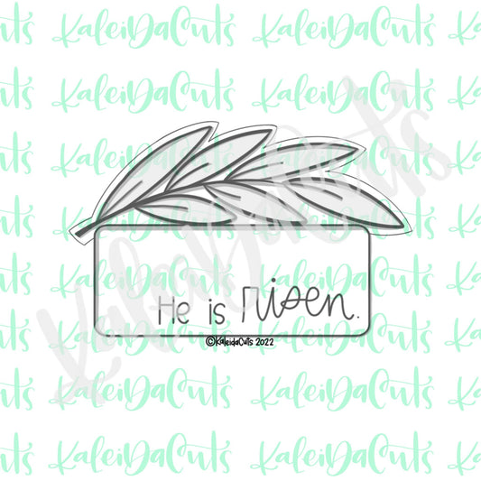 Palm Branch Plaque Cookie Cutter