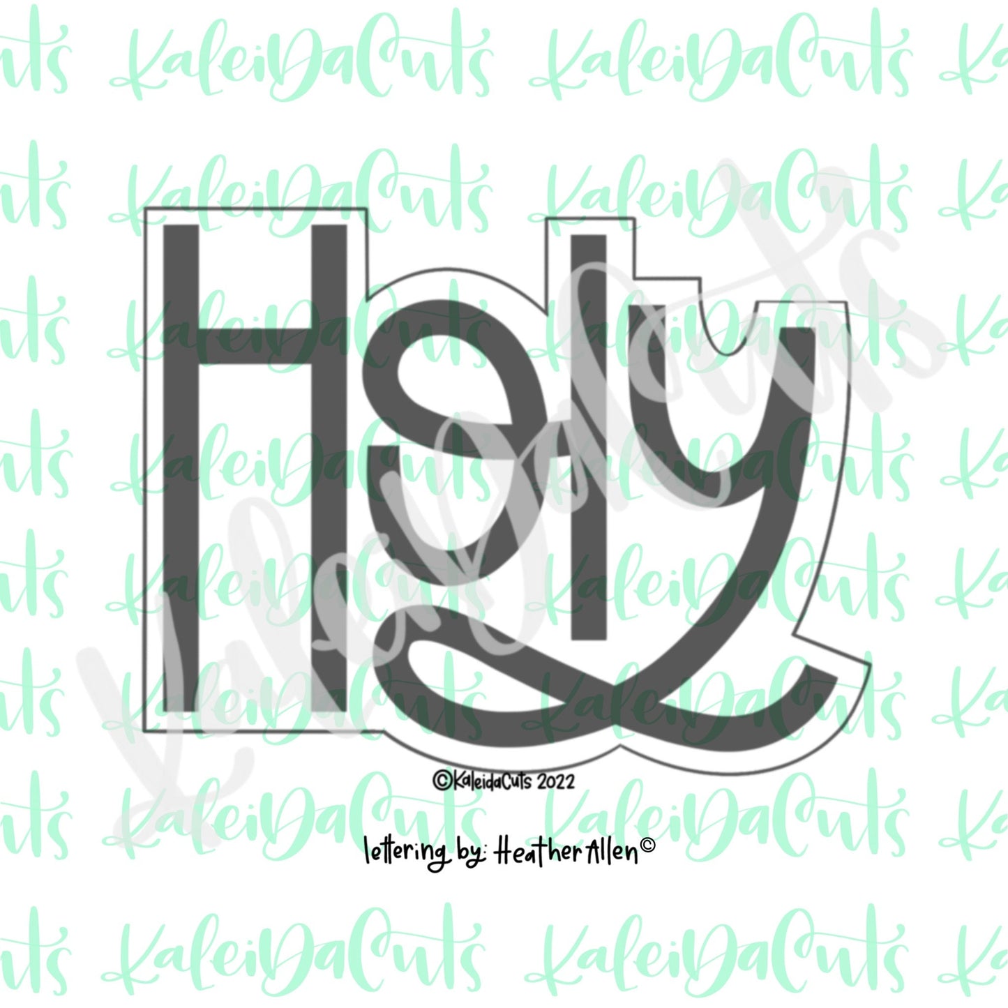 Holy Lettering Cookie Cutter
