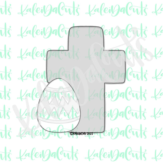 Easter Egg Cross Cookie Cutter
