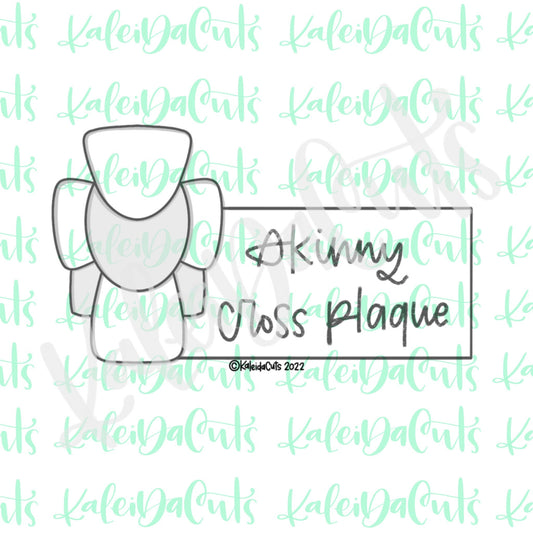 Skinny Cross Plaque Cookie Cutter