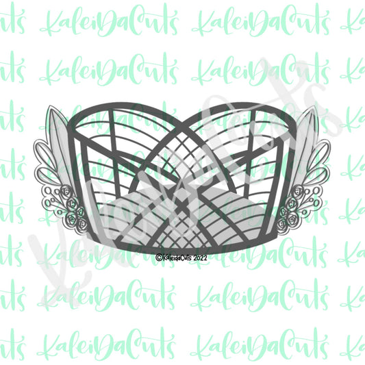 Floral Bassinet Cookie Cutter