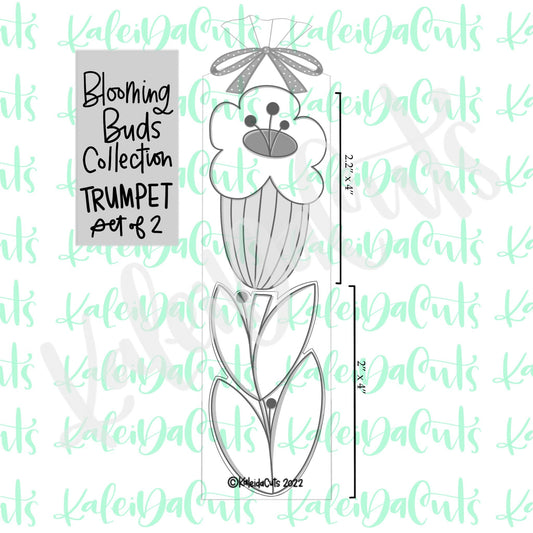 Blooming Buds- Trumpet Set of 2 Cookie Cutters