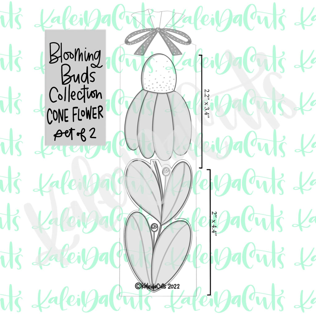 Blooming Buds- Cone Flower Set of 2 Cookie Cutters