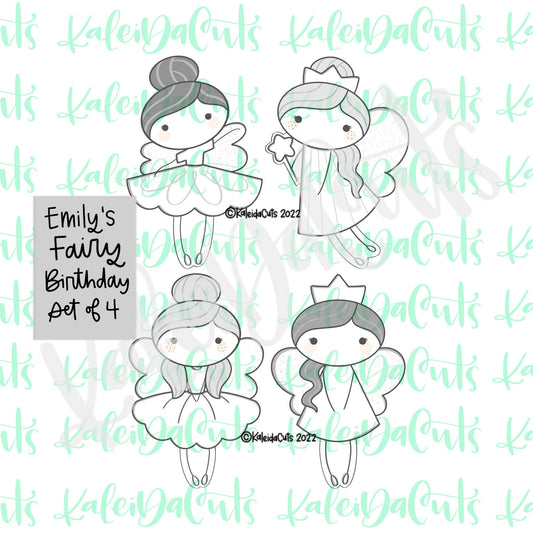 Emily's Fairy Birthday Cookie Cutter Set of 4