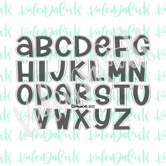 2" (Mini) Handwritten Alphabet Individual Cookie Cutter