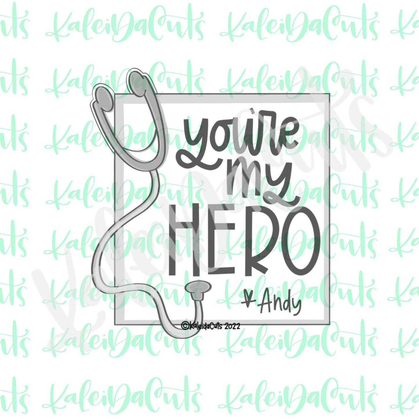 Stethoscope Plaque Cookie Cutter