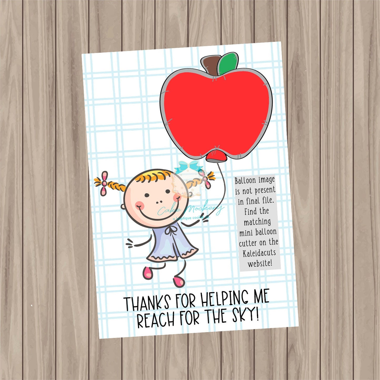 Apple Balloon Cookie Cutter