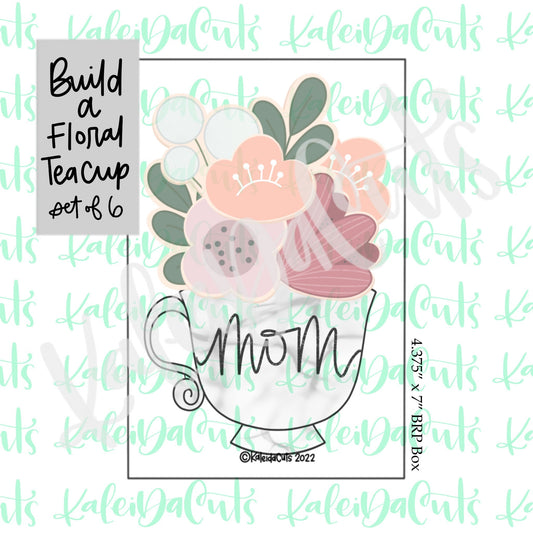 Build a Floral Teacup Set of 6 Cookie Cutters