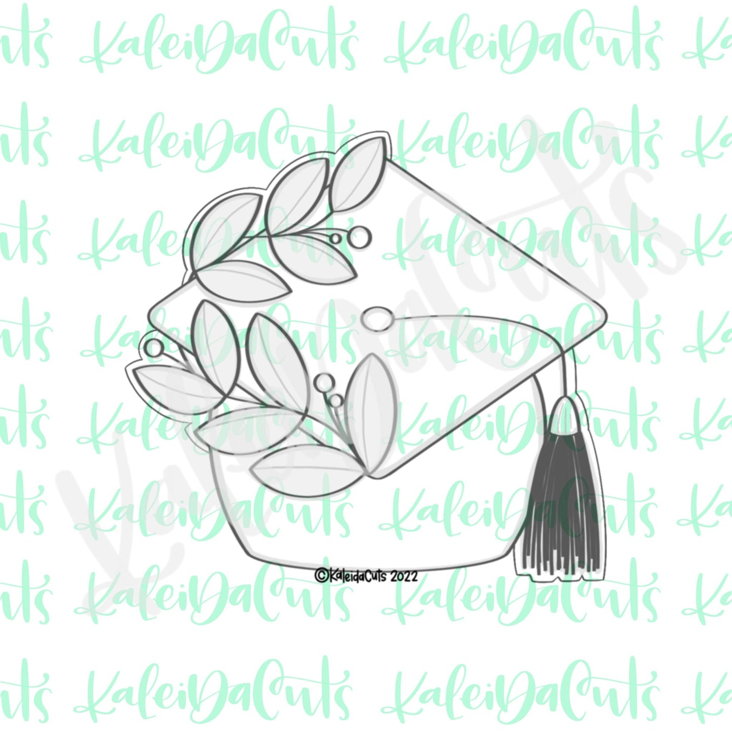 Grad Hat Greenery Cookie Cutter