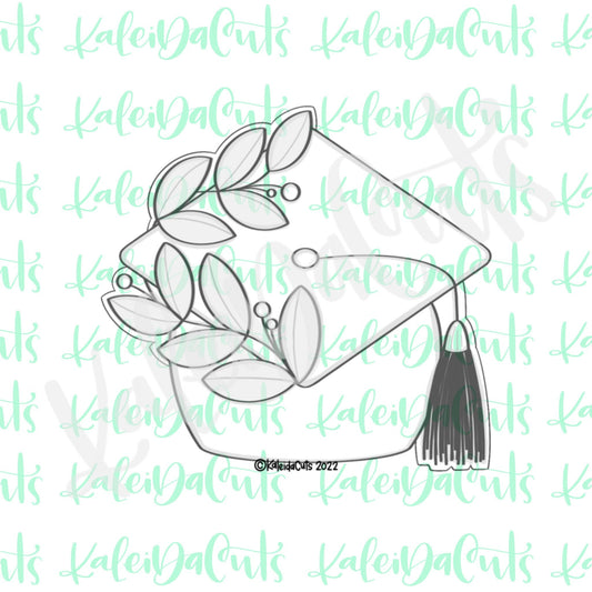 Grad Hat Greenery Cookie Cutter