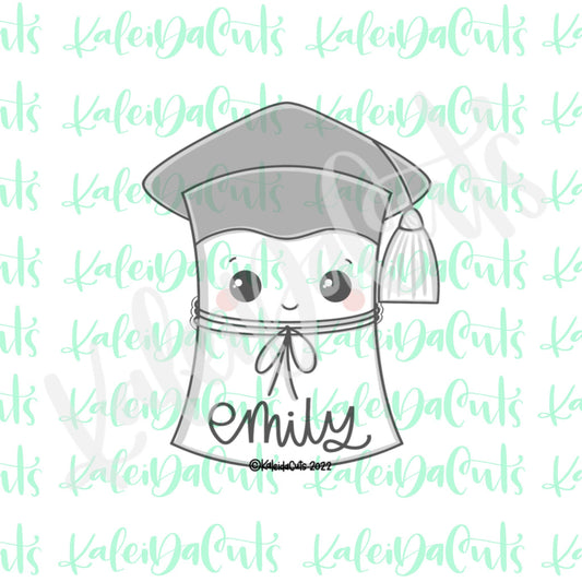 Grad Hat Diploma Cookie Cutter