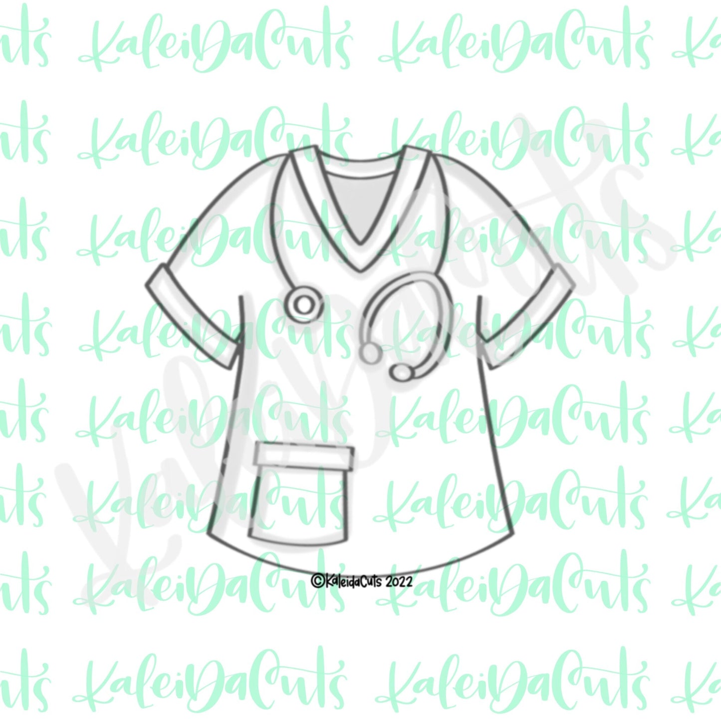 Nurse Scrub Cookie Cutter