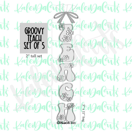 Mini Groovy Teach Set of 5 Cookie Cutters