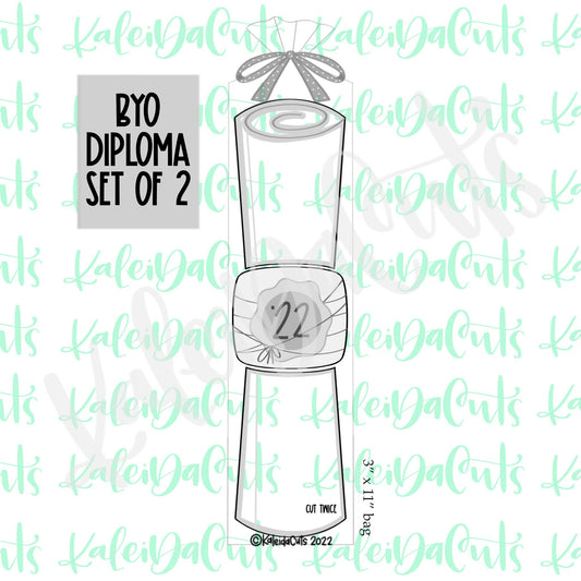 BYO Diploma Set of 2 Cookie Cutters