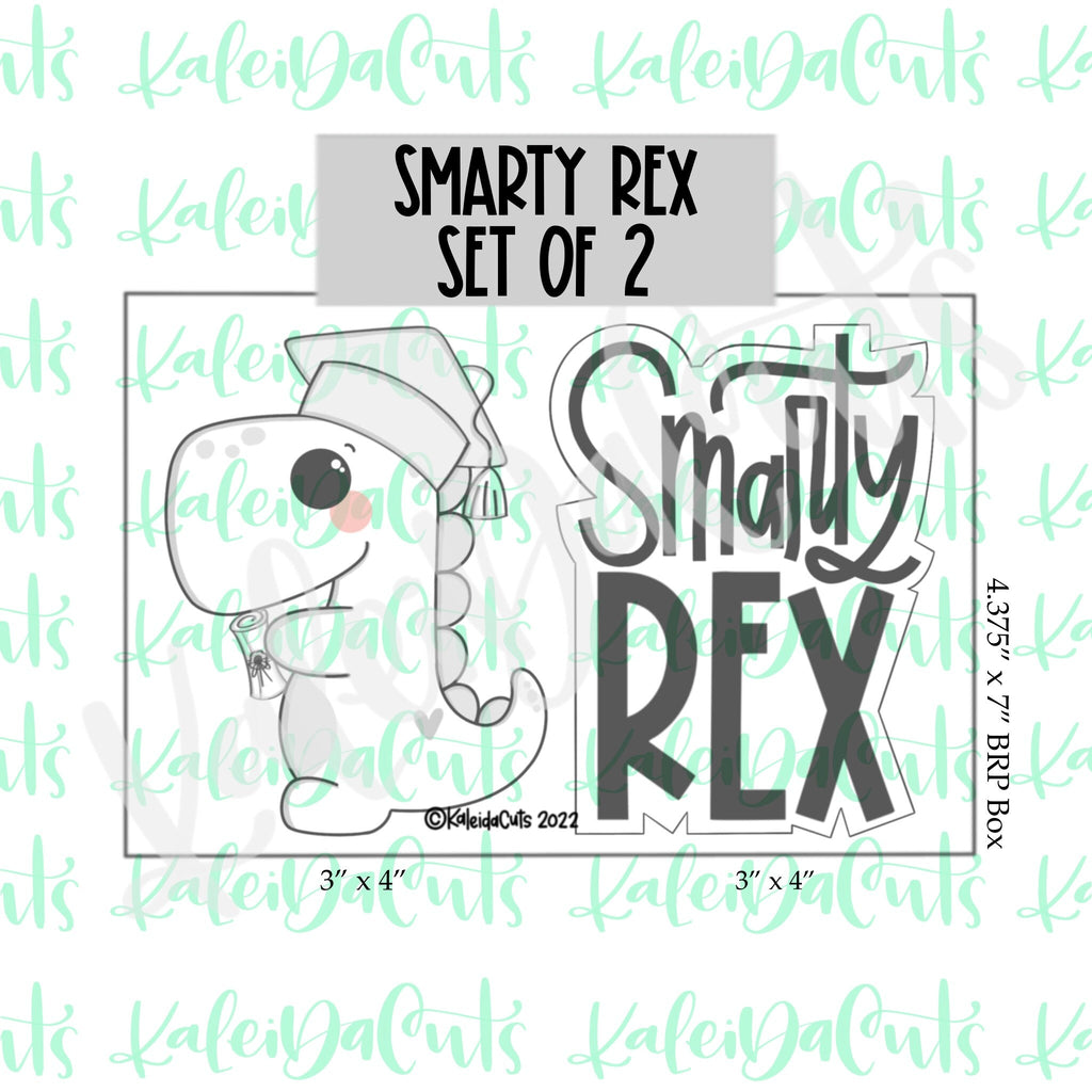 Smarty Rex Set of 2 Cookie Cutters