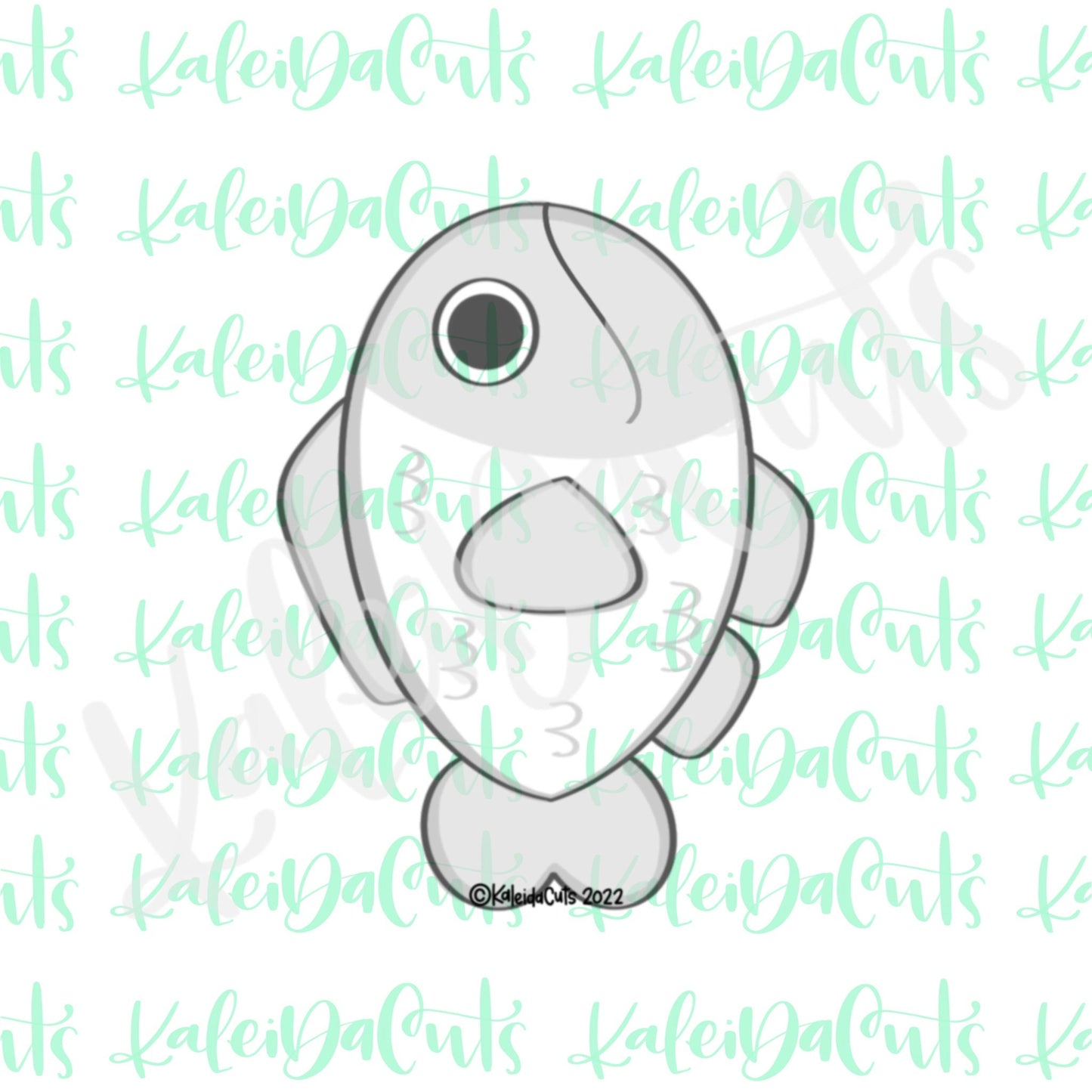 Hooked Fish Cookie Cutter